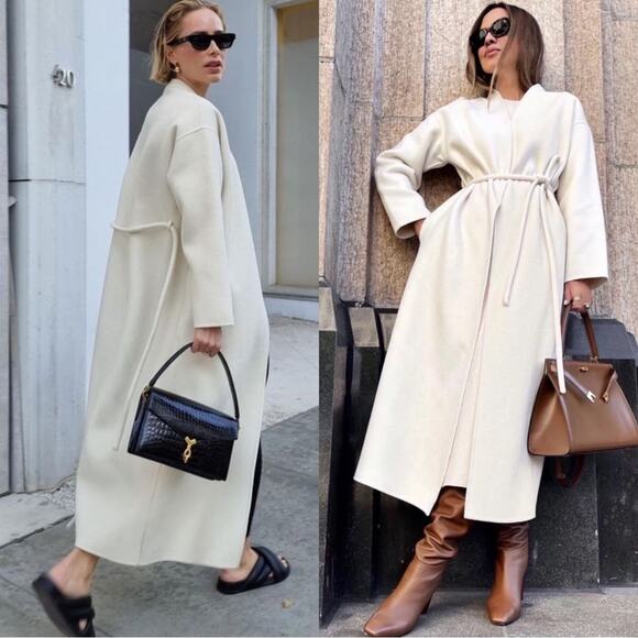NEW NWT ANINE BING Hunter Coat In Ivory - Picture 1 of 11
